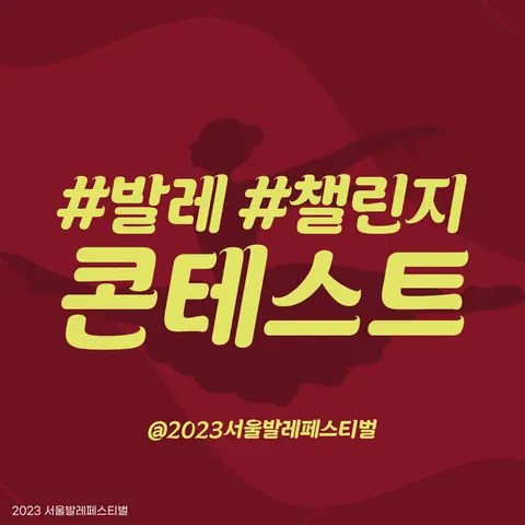 SNS 카드 #발레 #챌린지 콘테스트